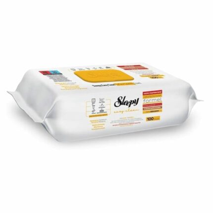 Sleepy Easy Clean Oberflächen-Reinigungstücher mit Bleichzusatz, Gelb