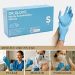 Dr. Glove Nitril Einmalhandschuhe puderfrei, schwarz 100 Stück