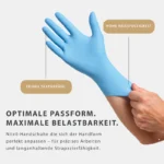 Dr. Glove Nitril Einmalhandschuhe puderfrei, schwarz 100 Stück – Bild 3
